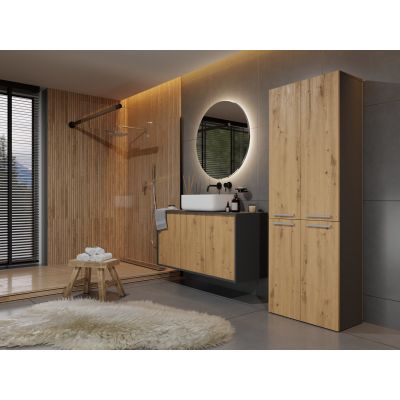 4. BATHROOM PILLAR NEL ANT/ART 2 BASKETS LONG DOOR SET