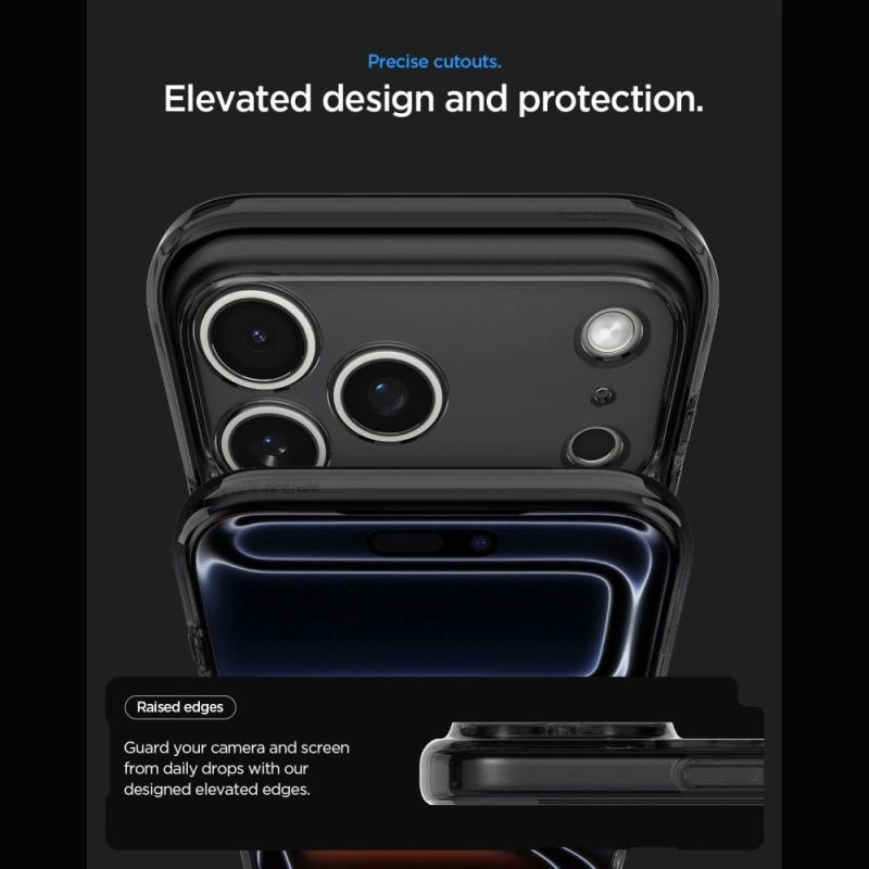 10. Spigen Ultra Hybrid MagSafe Zero One Case for iPhone 18 Pro / 17 Pro - Black
