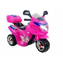 HC8051 Battery Operated Motorbike for Kids Pink LED Lights Sounds