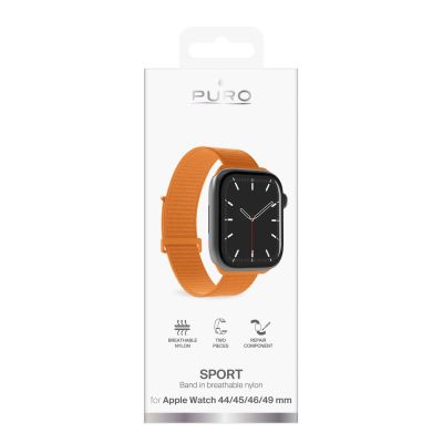 2. Puro Sport Strap for Apple Watch 44/45/46/49mm - Orange