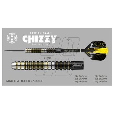 19. Harrows Chizzy Darts 90% Steeltip HS-TNK-000013897