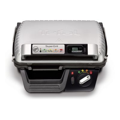 3. Tefal GC451B12 Grill (Traditional with grate; 2000W; silver color)