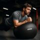 7. VIRTUFIT ANTI-BURST PRO GYM BALL WITH PUMP GREY 65 CM