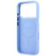 7. Guess Grained Triangle Logo MagSafe Case for iPhone 18 Pro Max / 17 Pro Max - Blue