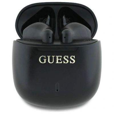 Guess Printed Classic Logo Bluetooth Wireless Headphones - Black