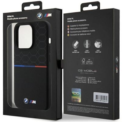 8. BMW M Silicone Pattern MagSafe case for iPhone 15 Pro - black