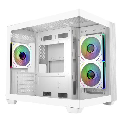 Cooler Master Elite 481 Wood Mini Tower White