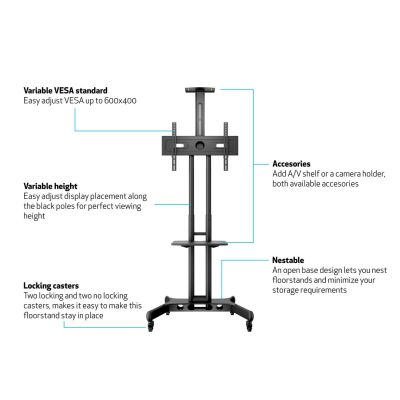 7. Multibrackets 2319 TV mount 152.4 cm (60") Black