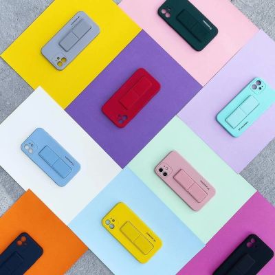 11. Wozinsky Kickstand Case silicone case with stand iPhone 13 mini yellow