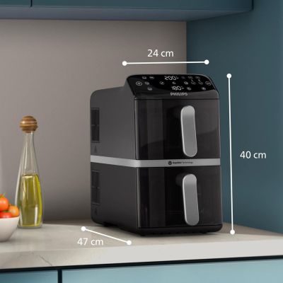 9. Philips 4000 Series NA461/00 Ovi Stacked Dual Basket – 4000 Series
