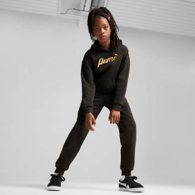 2. Puma ESS+ Script Children's Sports Tracksuit Bottoms for Girls