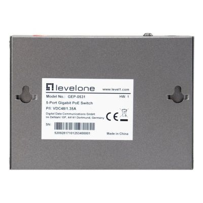 2. LevelOne PoE+Switch 3xGE PoE/1xHi-PoE 60W unmanaged Plastic