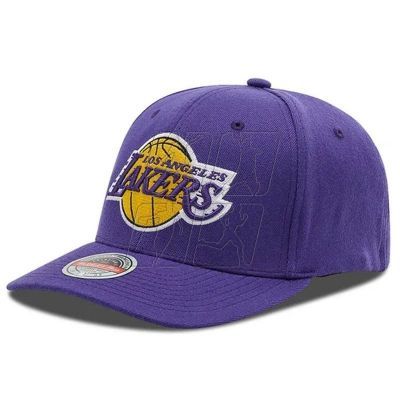 Mitchell &amp; Ness NBA Los Angeles Lakers Team Ground 2.0 Stretch Snapback Lakers Cap HHSS3257-LALYYPPPPURP