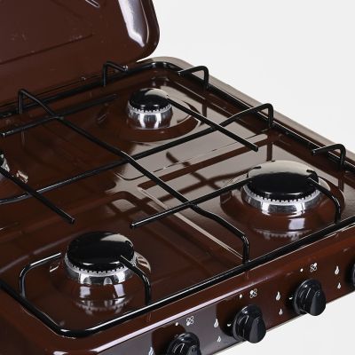 6. Ravanson K-04BR 4-burner adjustable gas stove (brown)