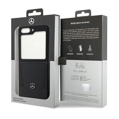 8. Mercedes Leather Urban case for Samsung Galaxy Z Flip 5 - black