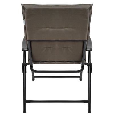 16. FOLDING GARDEN CHAIR 59X66X45/90CM WITH CUSHION GREY