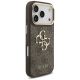 4. Guess 4G Big 4G Classic Logo Big Strap Metal Buttons Case for iPhone 17 Pro - Brown