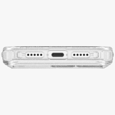 4. Uniq LifePro Xtreme Magclick Charging Case for iPhone 17 Pro - Clear-Glitter