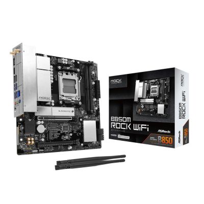 7. ASRock B850M Rock WiFi AM5 mATX HDMI/DP DDR5