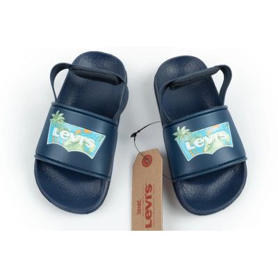 4. Levi's Pool S Mini Boys Navy Blue Sandals