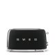 10. Smeg TSF02BLEU toaster black 4 slices, metal housing