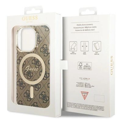 7. Guess IML 4G MagSafe case for iPhone 15 Pro - brown