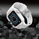 6. Protect Strap Band for Apple Watch 38/40/41mm Armored Case Strap - White