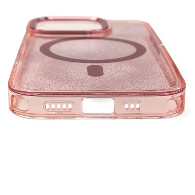 4. Glitter Case MagSafe Compatible for iPhone 17 - Pink
