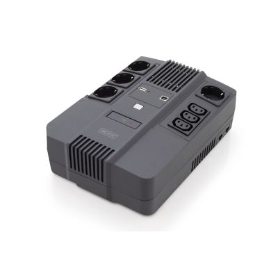 9. UPS UPS Line-Interactive 800VA/480WAVR 4xSCHUKO 3xIEC C13 1xUSB A 1x USB B RJ45