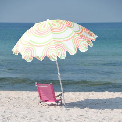 10. BEACH AND GARDEN UMBRELLA 160 CM ORANGE GREEN