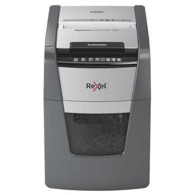 Rexel Optimum AutoFeed+ 90X Shredder, (P-4), 90 sheets, 34 l bin