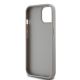 7. DKNY Leather Mono Stripe & Metal Logo case for iPhone 15 / 14 / 13 - beige