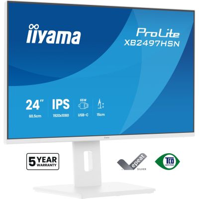 13. IIYAMA 60.5cm (24") XB2497HSN-W1 16:09 HDMI+DP+USB-C IPS