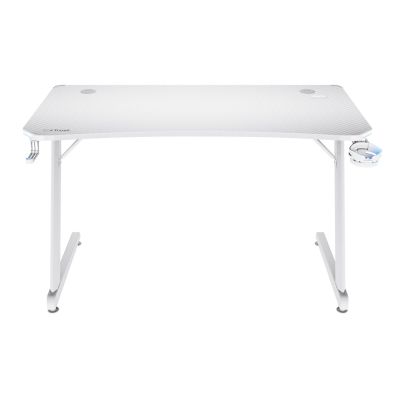 2. TRUST GXT 709W LUMINUS RGB WHITE Gaming Desk