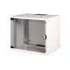 31. 19" 9U wall-mounted network cabinet, SOHO PRO 460 x 540 x 400 mm, glass door, gray, unassembled, 60 kg