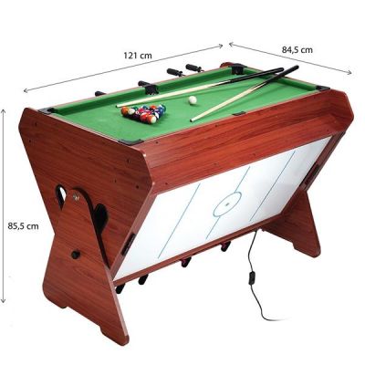79. SDG Set 3-in-1 game table: billiards, table football, air hockey 