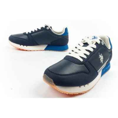 8. US Polo Assn sports shoes sneakers men's fashionable comfortable blue