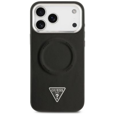 3. Guess Triangle Logo MagSafe Case for iPhone 17 Pro Max - Black