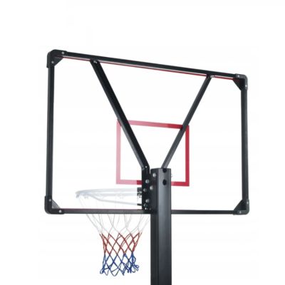 4. Basketball Hoop Set with Mobile Height-Adjustable Stand Lean 225–305 cm