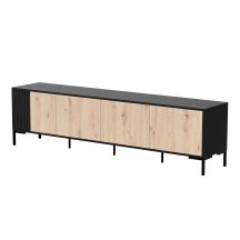 MERCI TV cabinet 200x40x54 black/artisan oak
