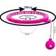 7. HULA HOP WITH MASSAGER, WEIGHTS AND COUNTER FUCHSIA ENERO FIT
