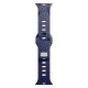 5. 3mk Silicone Watch Strap for Apple Watch 42 / 44 / 45 / 49 mm - blue