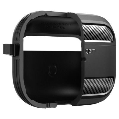 9. Spigen Rugged Armor Case for Apple AirPods Pro 1 / 2 - Matte Black