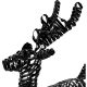 3. REINDEER DECORATION 60 CM 60 LED BLACK