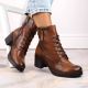 8. Potocki W WOL177B camel high heel and platform ankle boots