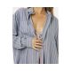 5. RIP CURL Women's Beach Days Pinstripe Shirt Blue
