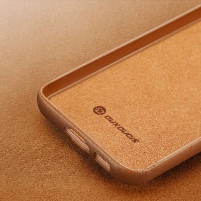 9. Dux Ducis Grit case for Samsung Galaxy S23+ elegant case made of artificial leather brown