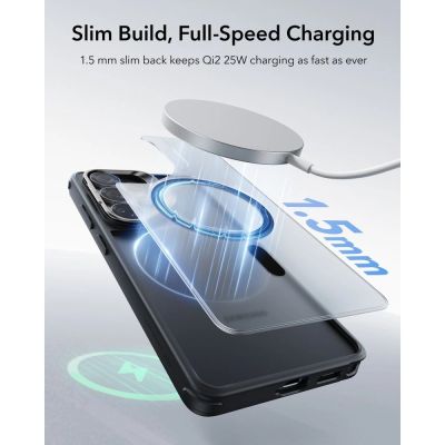 7. ESR Classic Hybrid Kickstand MagSafe Case for Samsung Galaxy S26 Ultra - Black