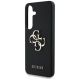 6. Guess Grained Big 4G Logo Small Classic Logo case for Samsung Galaxy S25 black