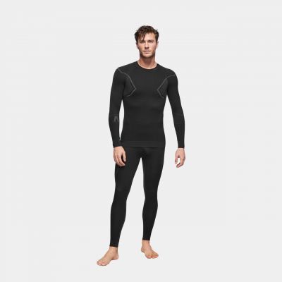 10. Alpinus Active Base Layer Set black and gray thermal underwear M GT43257